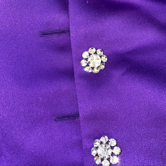 VTG 80s Victor Costa fitted gown - Picture 3 of 6